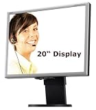 Produkt-Bild: NEC LCD2070NX 20" 1600 x 1200 250 cd/m&sup2; 16ms VGA DVI Silber/Schwarz TCO03 USB Hub