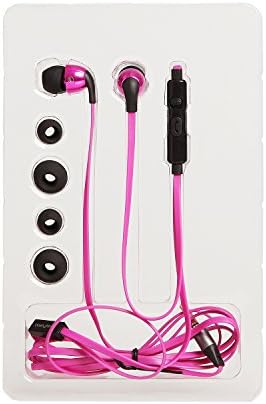 Wallytech High Quality Stereo Metal Earphones with Mic for iPhone, Sumsung,HTC Cellphone and All the Other Cellphones (Pink)