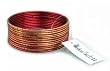 Set of 12 Piece Beachcombers Western Fashion Indian Ethnic Bangle Bracelets with Gold Accent - Red