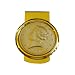 Money Clip 14k Yellow Gold Plated Victor 1897 Coin