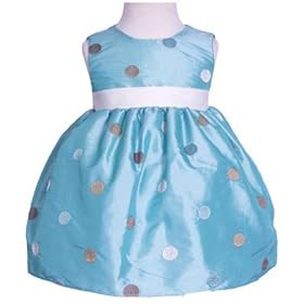 New Multi Colored Polka Dot Sleeveless Dress (Turquoise or Pink) Sizes 6M to 24M