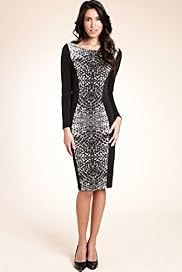 Slash Neck Snakeskin Print Shift Dress