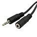 3.5mm Stereo Audio Headphone Male to Female Extension Cable - 6 Feet