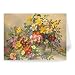 AB/296 Spring Flowers and Poole Pottery by.. - Greeting Card (Pack of 2) - 7x5 inch - Art247 - Standard Size - Pack Of 2
