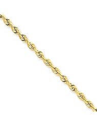 3mm, 14 Karat Yellow Gold, Quadruple Rope Chain - 30 inch