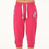 Board Angels Pantalon de Jogging Découpé Palme Femme Rose