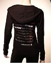Conquer Yourself - Women's Cotton Spandex 1/2 Zip Hoody - Black - Buddha