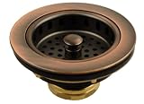 Kitchen Sink Basket Strainer, Antique Copper Finish - by Plumb USA