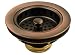 Kitchen Sink Basket Strainer, Antique Copper Finish - by Plumb USA