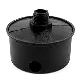 uxcell コンプレッサーマフラー　ポートプラスチックマフラー　空気圧縮マフラー　スレッド　ブラック