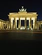 Poster Berlin - Brandenburger Tor bei Nacht, 50x70 cm, Farbe