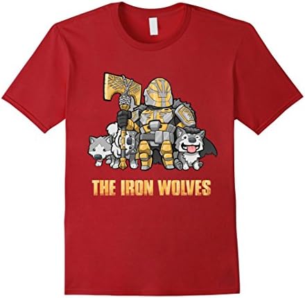 Men's The Iron Wolves T-Shirt Small Cranberry