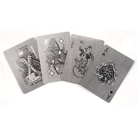  Silver Metallic Finished Playing Cards