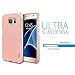 Samsung Galaxy S7 Case Shock Absorption Thin Slim Fit Soft TPU Cover Case - Rose Gold