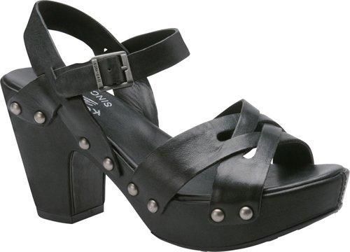Kork-Ease Women's Deborah K3182 Sandals,Black Leather,7 M US