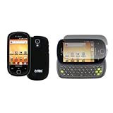 EMPIRE Black Rubberized Hard Case Cover + Screen Protector for T-Mobile Sam ....