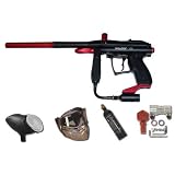 Kingman Spyder TS Tactical Sniper Paintball Gun Kit - Black with Red