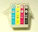 4 pack of genuine original UltraBrite UltraBriteTM Epson ink cartridge 69/T069 (1 bla...