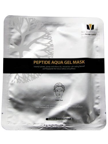 MTS Peptide Aqua Gel Mask, Hydrating, Soothing, Cooling, Healing, Post-Treatment, Post-rolling, Reduce Redness and Stinging Feeling