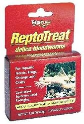 Tetra 29239 ReptoTreat Delica Bloodworms Food, Gel, 1.69-Ounce, 47.91gm