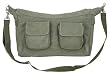 Vintage OD Two Pocket Shoulder Bag With Grommets