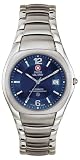 Swiss Military 05-5082-04-003 Military Academy Stainless Steel Blue Dial Mineral Mens Watch