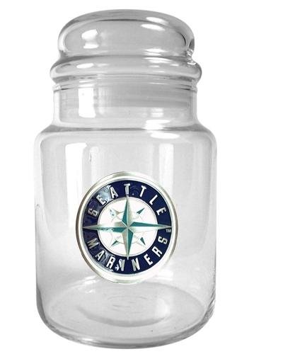 MLB Seattle Mariners 31-Ounce Glass Candy Jar - Primary Logo