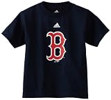 MLB Boys Boston Red Sox Team Logo Short Sleeve Tee (Navy, 7)