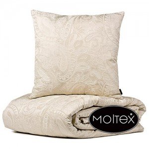 Throw pillow Tamara with classic Paisley pattern – Beige