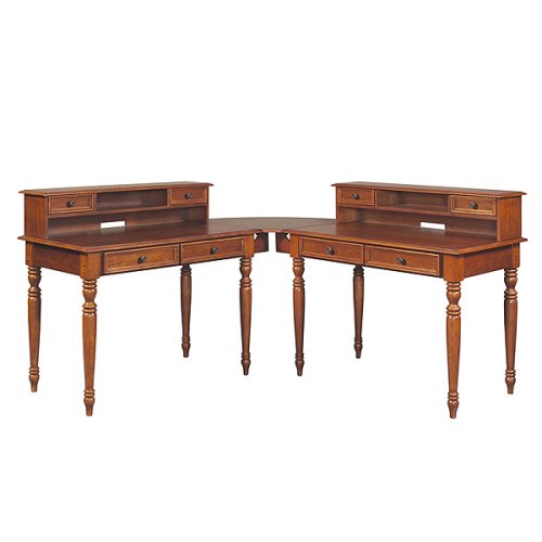Home Stead Corner Desk Wing - Warm Oak