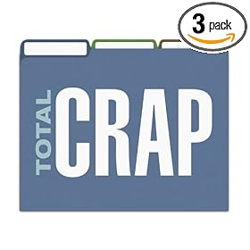 Knock Knock Fun File Folders: Total Crap, Other Crap, And More Crap (2 Each) (Pack of 3)