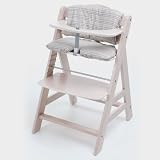 Hauck Hochstuhl “Alpha” mit Einlage, whitewashed/stripe sand beige