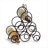 Wrought Iron Swirl Wine Rack