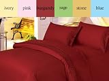 Blue Cotton 450 Thread Count Sateen Sheet Set Full