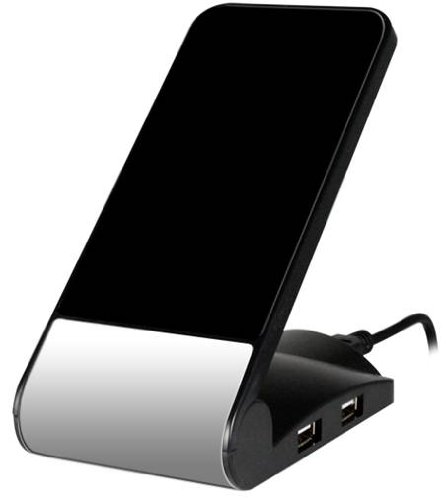 Hipstreet HSHUB180BK 4 Port Hub with Phone Stand