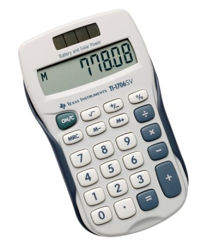 Texas Intruments TI-1706SV Handheld Pocket Calculator