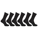 Mens Plain Cotton Rich Light Weight Thermal Socks, Ideal Work Socks (Pack Of 5)
