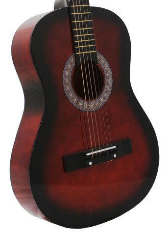 38 Coffee Acoustic Guitar Starter Package, Guitar, Gig Bag, Strap, & DirectlyCheap(TM) Translucent Blue Medium Guitar Pick (CF-GA381)