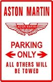 ASTON-MARTIN PARKING sign street classic