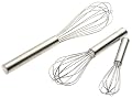 Norpro 3 Piece Stainless Steel Balloon Whisk Set