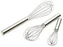 Norpro 3-Piece Stainless-Steel Whisk Set