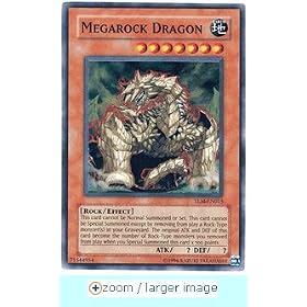 Yu-gi-oh Gx Trading Cards - The Lost Millennium Foil Card - Megarock Dragon - Tlm-en015 Super Rare