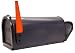 Jensen Distribution 2D-1B Steel City 2-Door Brute Polyethylene Mailbox, Black