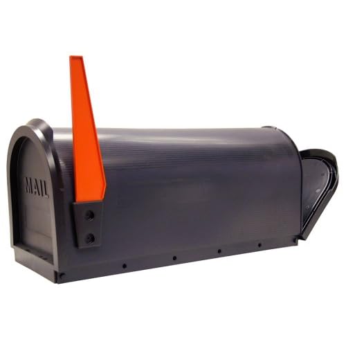 Steel City 2D1B 2Door Brute Polyethylene Mailbox, Black Rural