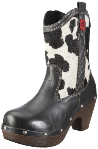 Josef Seibel Schuhfabrik GmbH Nolita 88406 91517 608, Damen Stiefel, Schwarz (schwarz/weiss/Rot), EU 40