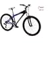 2005 Caloi 17 " RV 24 Speed Mountain Bike Black / Blue Alumium Frame.