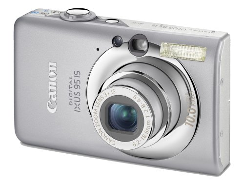 Canon Digital IXUS 95 IS Digitalkamera (10 Megapixel, 3-fach opt. Zoom, 6,4 cm (2,5 Zoll) Display, Bildstabilisator) Silver