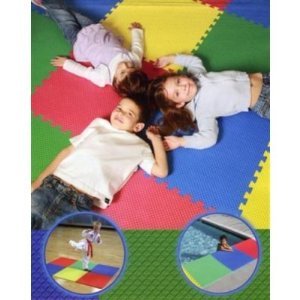 Gear — Multi-Purpose Reversible (Bright Colors or Neutral Charcoal) Foam Floor Mats (BIG Tiles 25