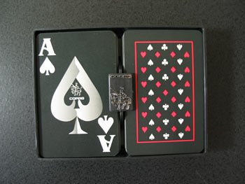 Epoc Copag Plastic Black Face Playing Cards - Bridge Size - Jumbo Index