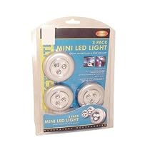 X 3 Stick n click bright Led Lights (no wires just stick on)